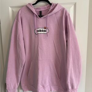 Adidas Light Pink Pullover Hoodie